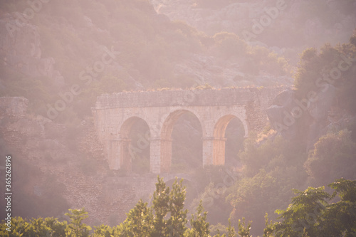 Remains of roman ancient bridge. Ayas, Mersin province, Turkey photo