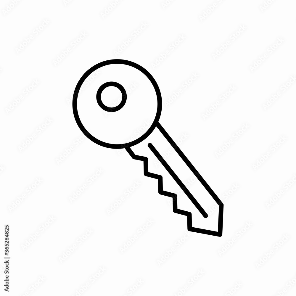 Outline key icon.Key vector illustration. Symbol for web and mobile Outline key icon.Key vector illustration. Symbol for web and mobile
