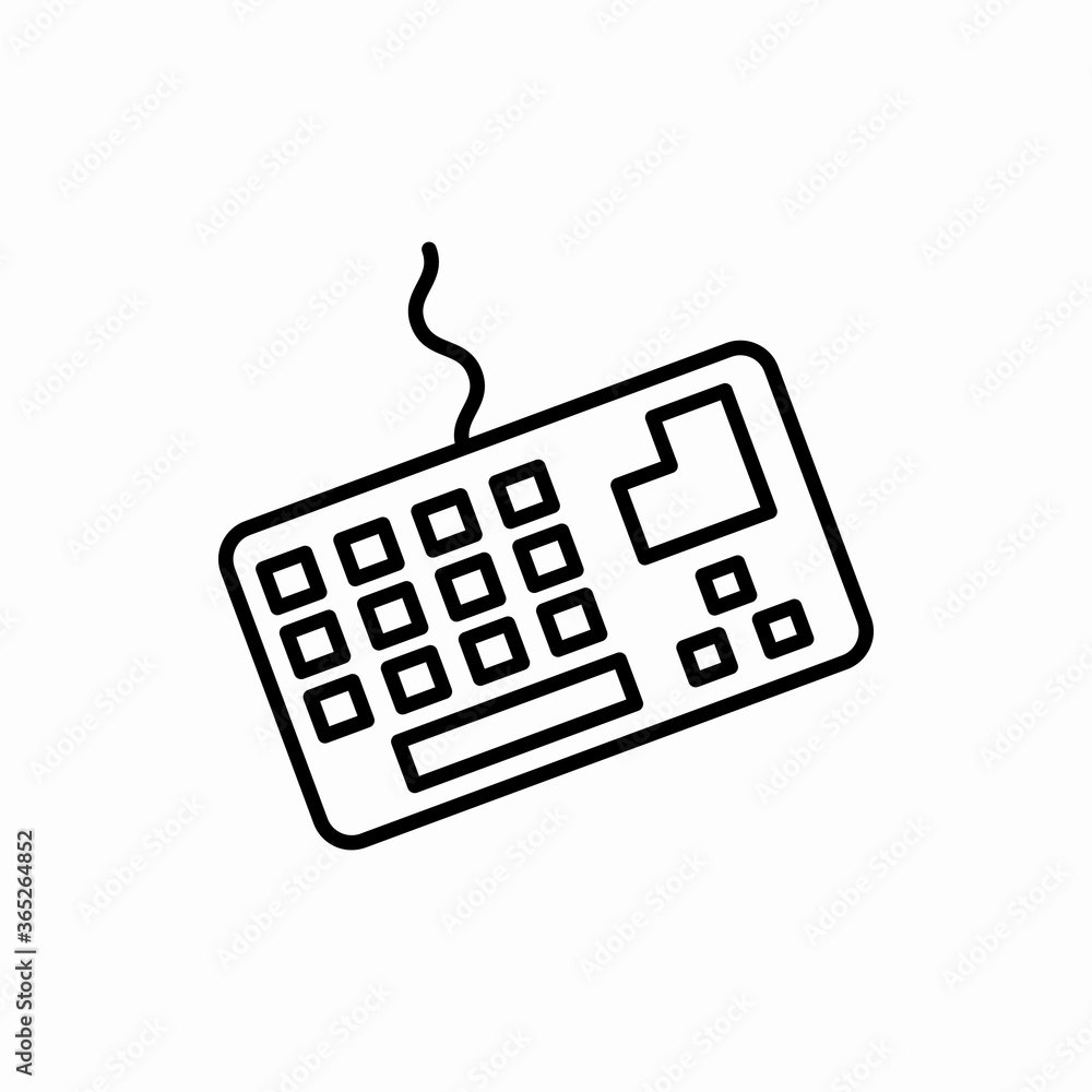 Outline keyboard icon.Keyboard vector illustration. Symbol for web and mobile Outline keyboard icon.Keyboard vector illustration. Symbol for web and mobile