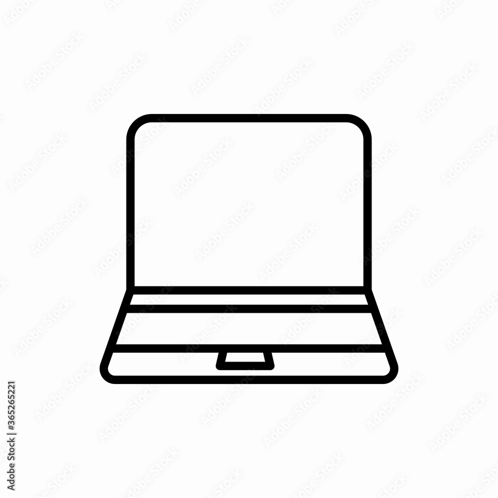 Outline laptop icon.Laptop vector illustration. Symbol for web and mobile Outline laptop icon.Laptop vector illustration. Symbol for web and mobile