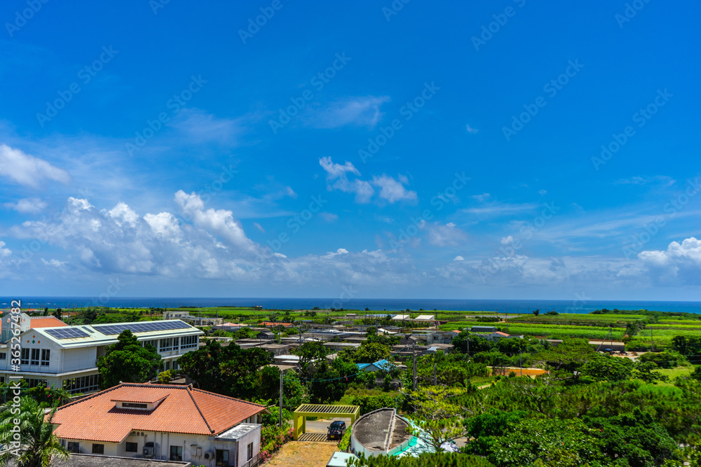 2020年7月沖縄・来間島、展望台からの景色