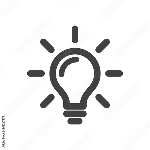 business idea icon. simple light icon vector