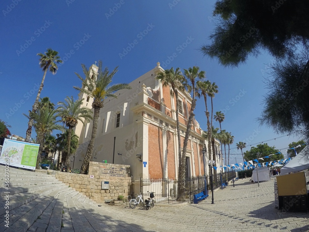 Israel, Tel Aviv. Old Jaffa port area. Historical and touristic place.