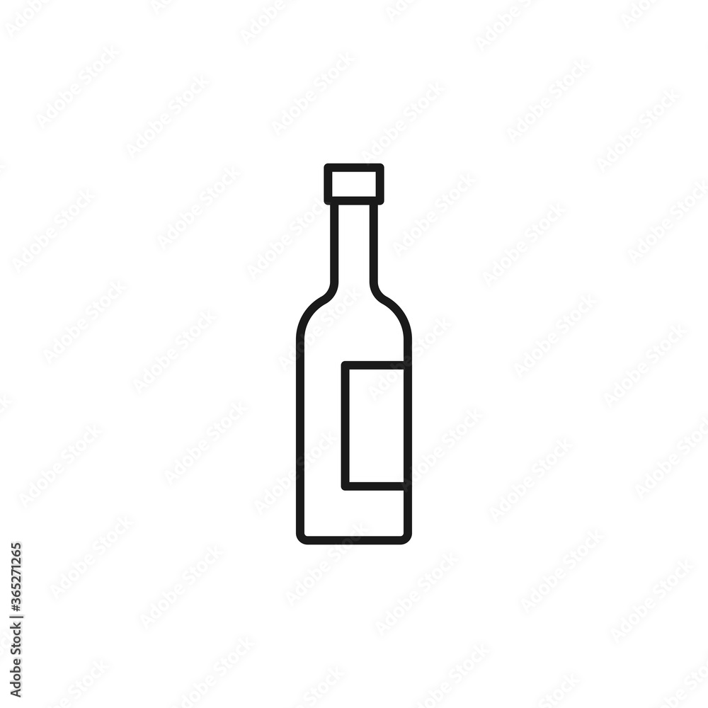 Wine bottle icon. Alcohol drink symbol modern, simple, vector, icon for website design, mobile app, ui. Vector Illustration Wine bottle icon. Alcohol drink symbol modern, simple, vector, icon for website design, mobile app, ui. Vector Illustration