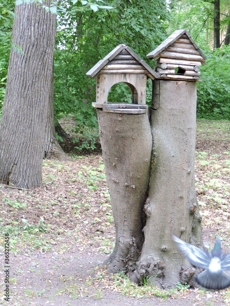 Bird houses in the park, Saint-Petersburg Bird houses in the park, Saint-Petersburg