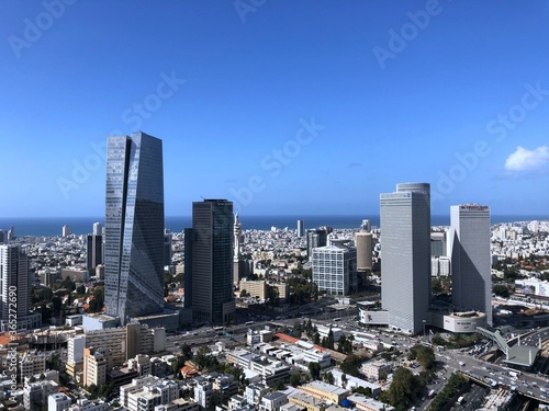 Israel, view of Tel Aviv from above.