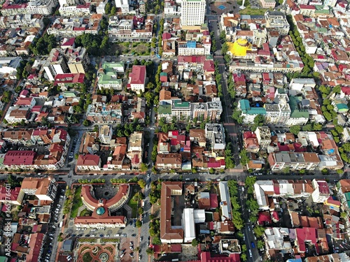 Georgia, Batumi. City Centre. View from above, perfect landscape photo, created by drone. Aerial travel photography © Oleksandr