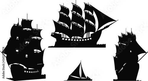 sailing ship on the sea