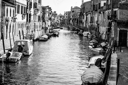 Venice in black and white.