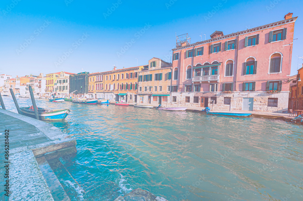 Venice in faded color effect.