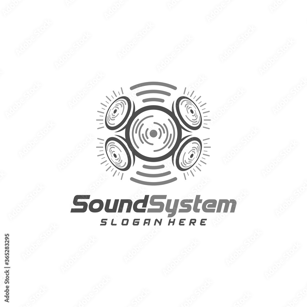 Sound System Logo Design Vector, Sound Logo Template, Concept Design Creative, Icon Symbol Sound System Logo Design Vector, Sound Logo Template, Concept Design Creative, Icon Symbol