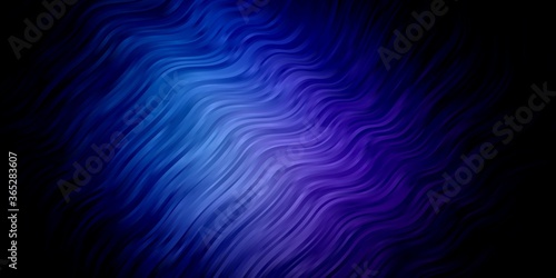 Dark Pink, Blue vector template with lines. Abstract illustration with bandy gradient lines. Template for cellphones.