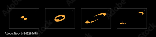 Shine dust effect. Dust explosion animation effect. Animation sprite sheet for games, cartoon or animation. vector style animation effect 1531.