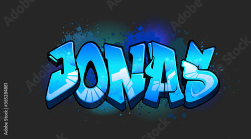 Jonas Graffiti Name Design photo