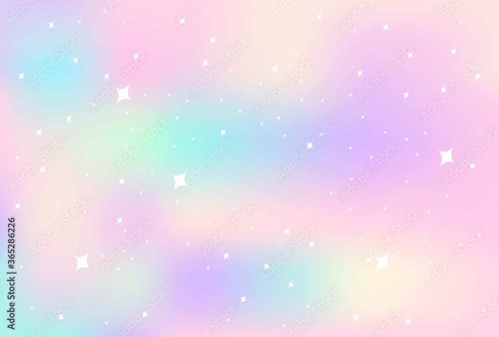 Fototapeta premium Pastel rainbow blurry background with sparks