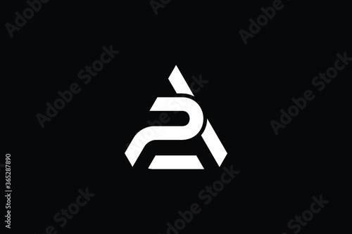 Minimal Innovative Initial AP logo and PA logo. Letter AP PA creative elegant Monogram. Premium Business logo icon. White color on black background