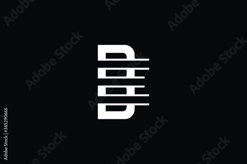 Minimal Innovative Initial DE logo and ED logo. Letter DE ED creative elegant Monogram. Premium Business logo icon. White color on black background