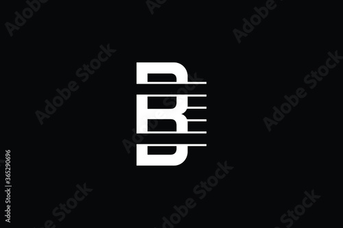 Minimal Innovative Initial BE logo and EB logo. Letter EB BE creative elegant Monogram. Premium Business logo icon. White color on black background