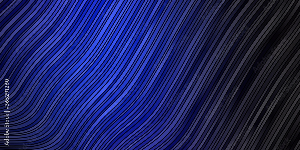 Dark BLUE vector template with curves. Bright sample with colorful bent lines, shapes. Pattern for booklets, leaflets. Dark BLUE vector template with curves. Bright sample with colorful bent lines, shapes. Pattern for booklets, leaflets.