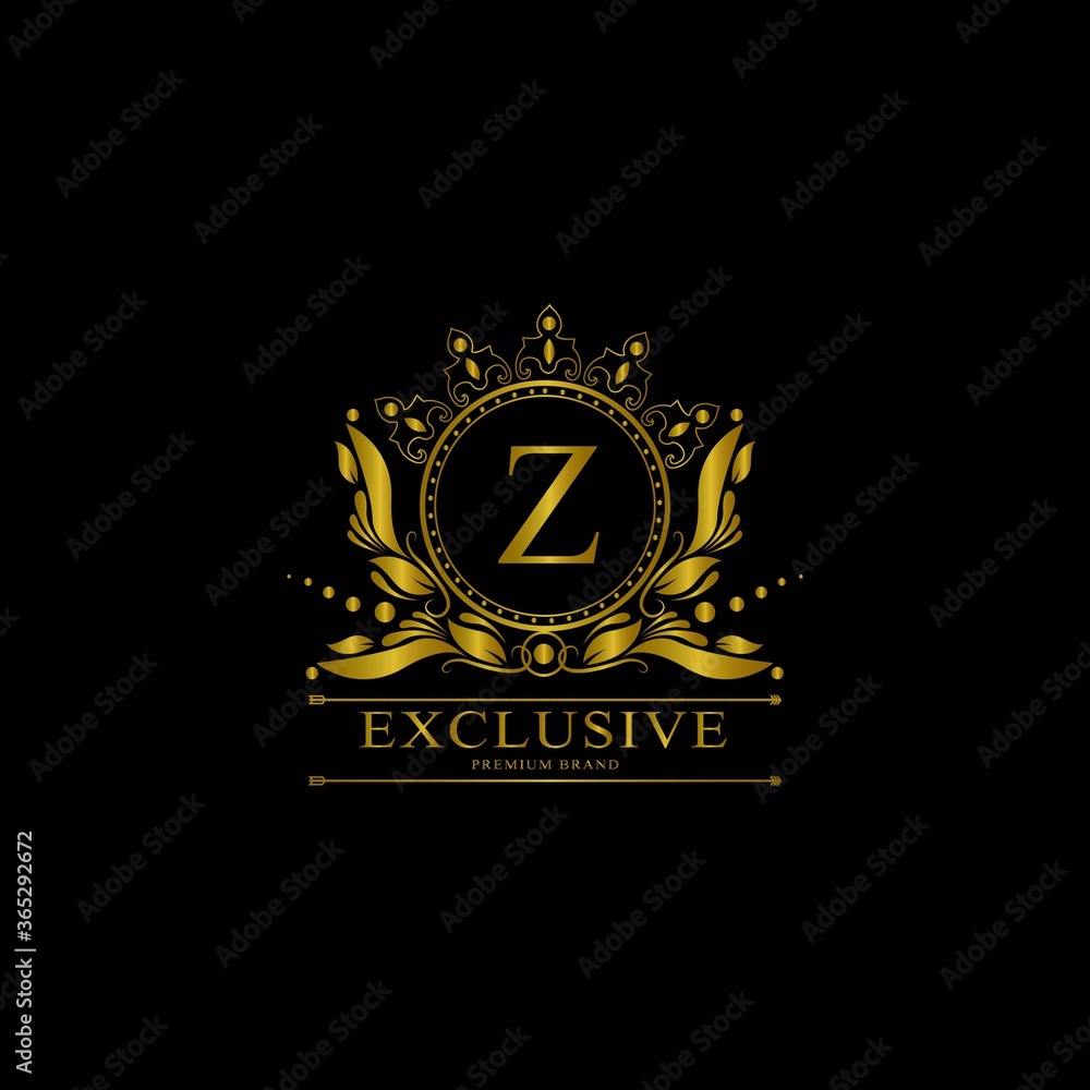 Z Luxury Logo. Template flourishes calligraphic elegant ornament lines. Business sign, identity for Restaurant, Royalty, Boutique, Cafe, Hotel, Heraldic, Jewelry, Fashion and other vector illustration Z Luxury Logo. Template flourishes calligraphic elegant ornament lines. Business sign, identity for Restaurant, Royalty, Boutique, Cafe, Hotel, Heraldic, Jewelry, Fashion and other vector illustration