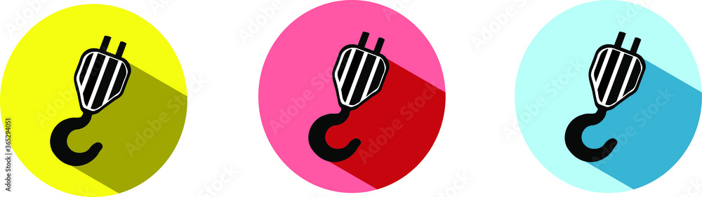crane hook icon isolated on background crane hook icon isolated on background