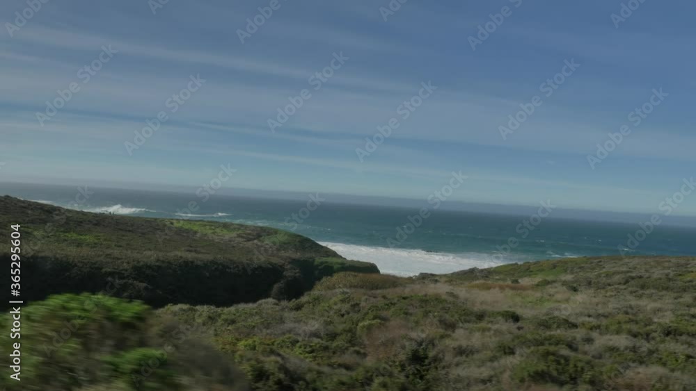 View from the car window Scenic Landscape of Big Sur California pacific ocean coast highway 1 View from the car window Scenic Landscape of Big Sur California pacific ocean coast highway 1