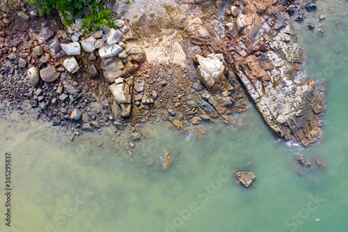 Aerial photo taken in the beautiful coastal Area