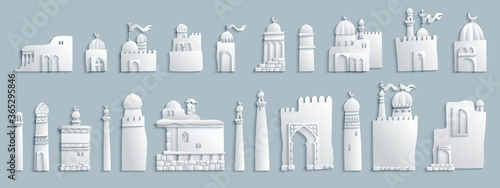 Vector east cartoon buildings.