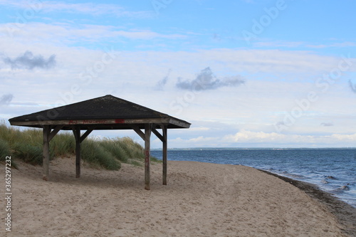 beach hut on the beach germany