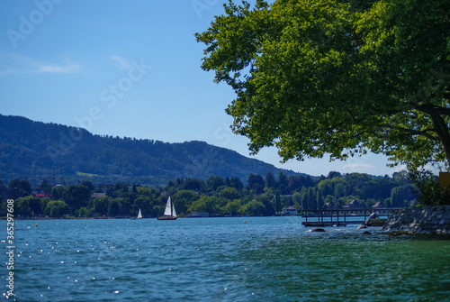 Wallpaper Mural Lake of Zurich Torontodigital.ca