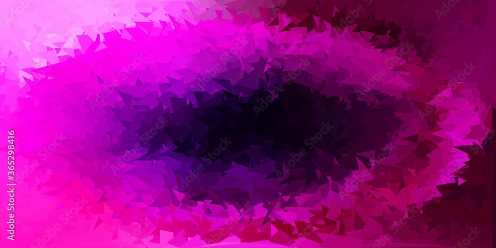 Dark purple, pink vector poly triangle texture.