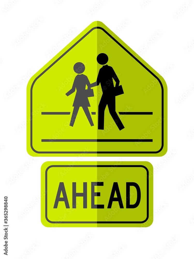 isolated pedestrian school cross walk sign on light green board with the word isolated pedestrian school cross walk sign on light green board with the word