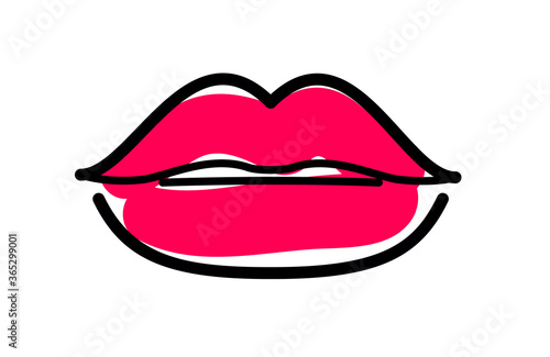 lady lips icon