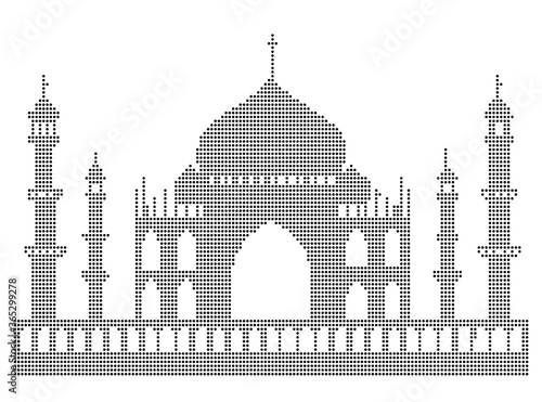 taj mahal vector illustration
