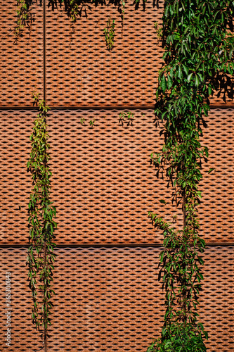Obraz na płótnie Rusty metal in modern architecture. w salonie