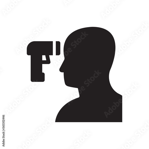 Body temperature check icon - thermometer icon