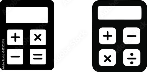 calculator icon isolated on background