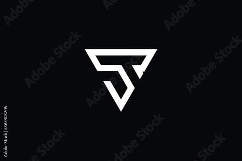Free Download Minimal Innovative Initial ST logo and TS logo. Letter ST TS creative elegant Monogram. Premium Business logo icon. White color on black background - GFXLoad