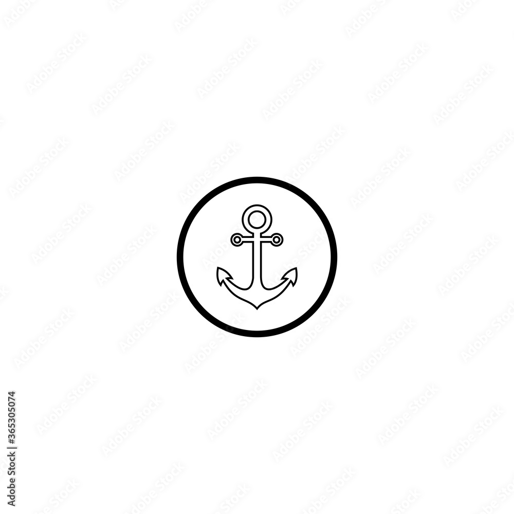 anchor icon vector symbol illustrations isolated white background anchor icon vector symbol illustrations isolated white background