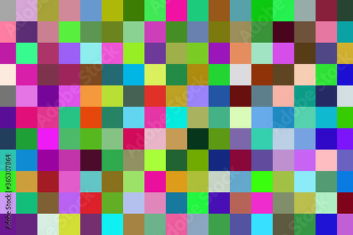 Multi-colored rectangular pixel background. The texture consisting of multi-colored squares.