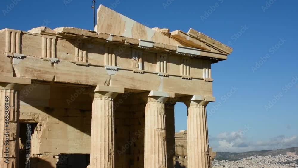 The Propylaea, the monumental gateway to the Acropolis of Athens The Propylaea, the monumental gateway to the Acropolis of Athens