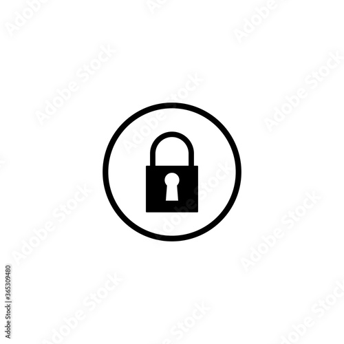 padlock, locked, lock icon vector symbol illustrations isolated white background