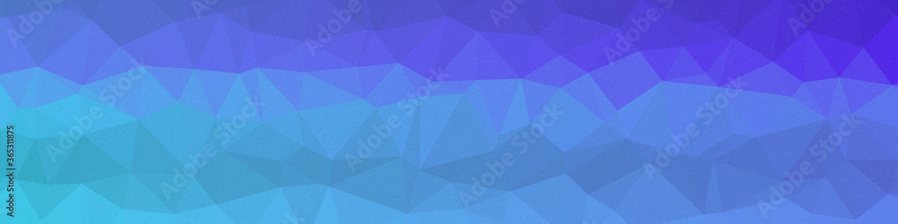 Obraz premium Cyan color Abstract color Low-Polygones Generative Art background illustration