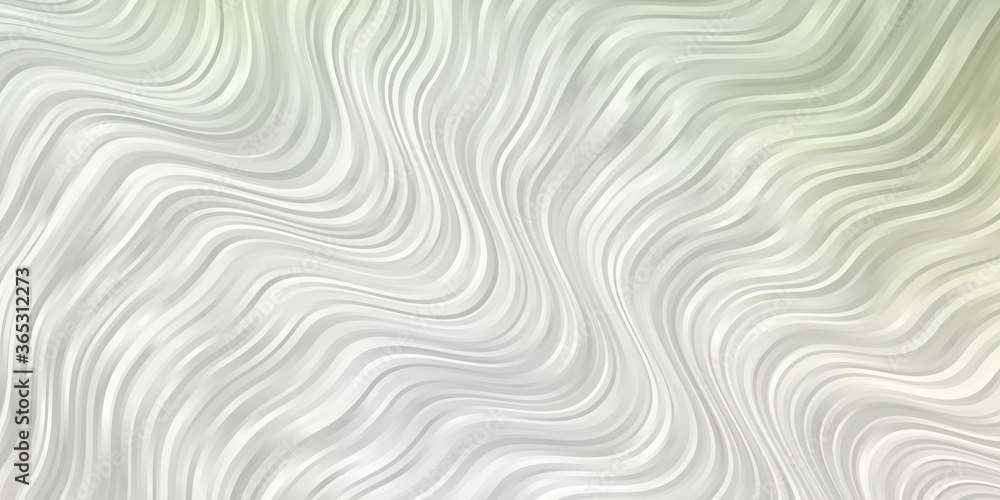 Light Green vector pattern with curves. Abstract illustration with bandy gradient lines. Pattern for booklets, leaflets. Light Green vector pattern with curves. Abstract illustration with bandy gradient lines. Pattern for booklets, leaflets.