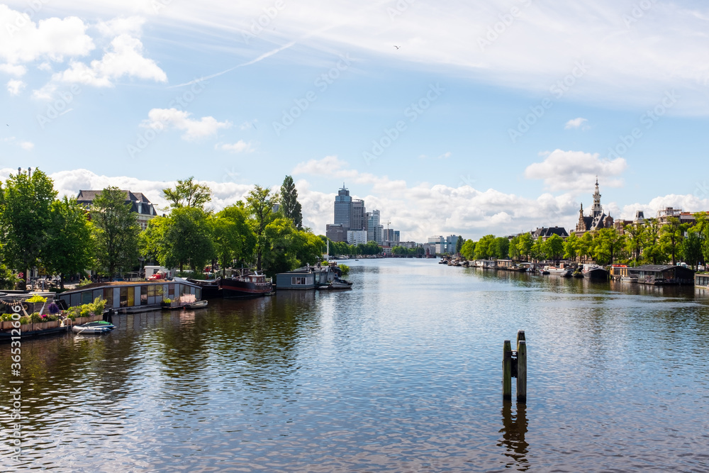 Amstel River in Amsterdam