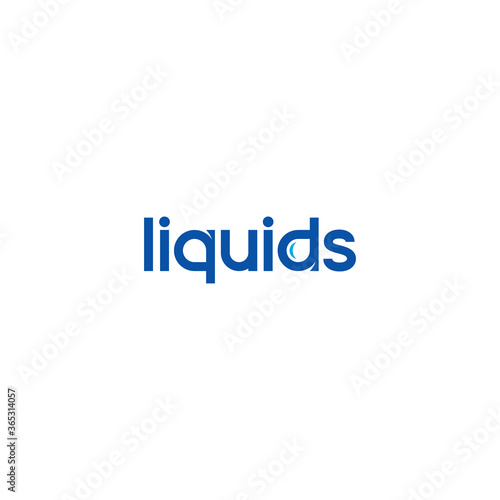 a simple Liquids wordmark logo design