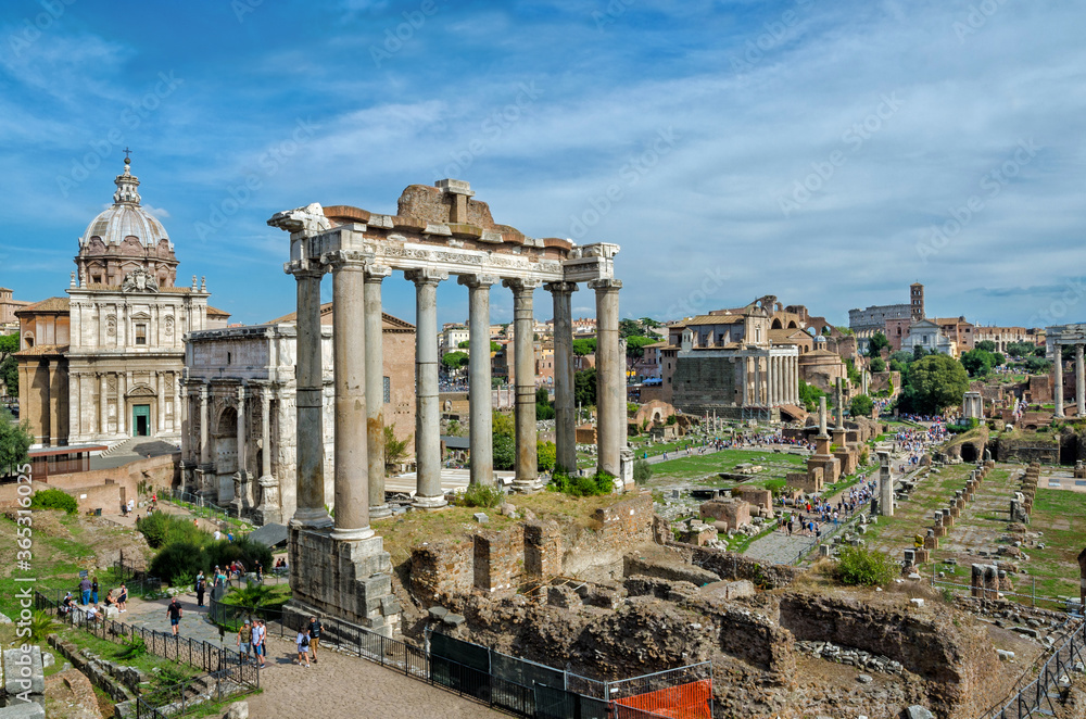 Rome, Italy.  The Imperial Forum.