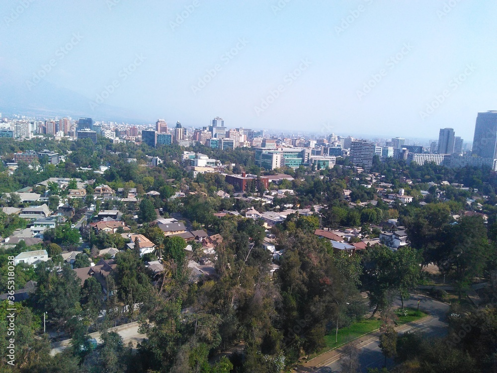 Santiago de Chile city view from above 4