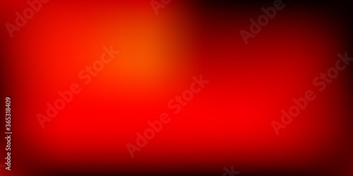 Dark Red, Yellow vector gradient blur drawing.