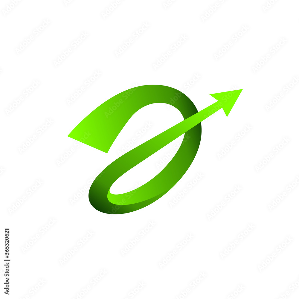 letter d logo with arrow grow up concept letter d logo with arrow grow up concept